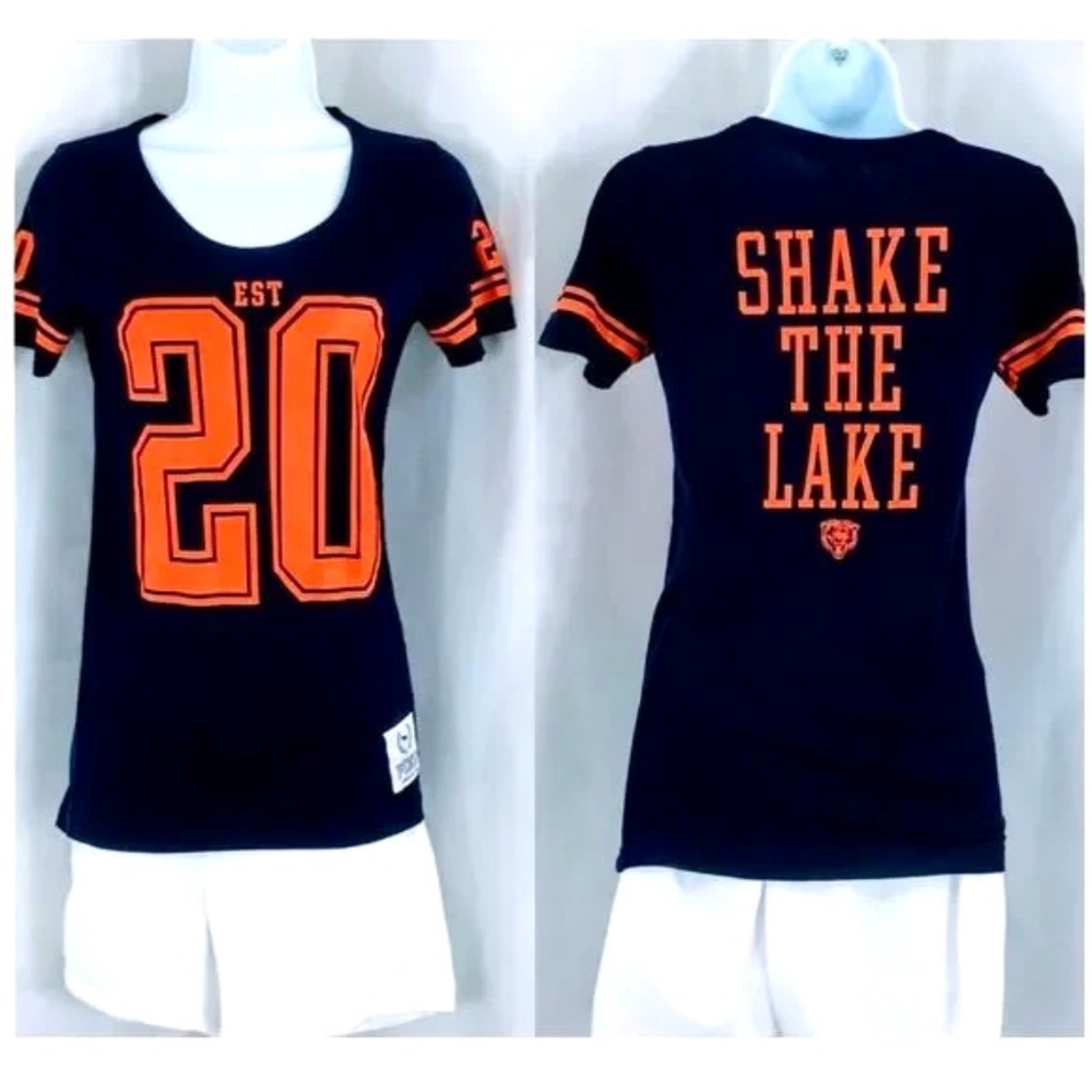 Victoria Secret Pink Chicago Bears Tee Shake The Lake Scoopneck Size XS